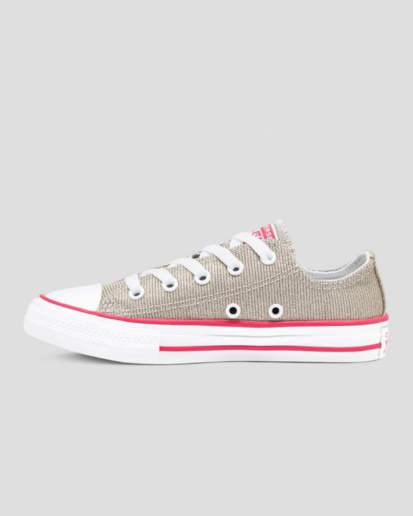 Converse Chuck Taylor All Star Glitter Tekstil Düz Taban Ayakkabı Kahverengi | CV-254WYD