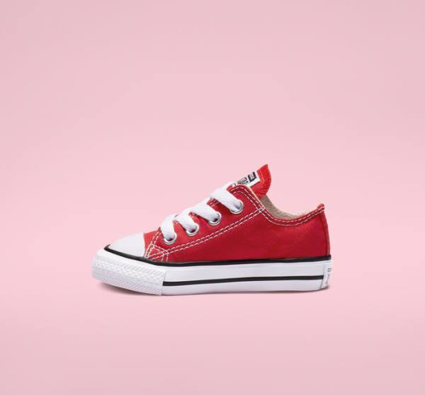 Converse Chuck Taylor All Star Klasik Düz Taban Ayakkabı Kırmızı | CV-865CED