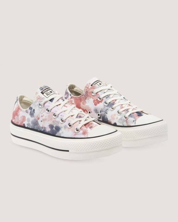 Converse Chuck Taylor All Star Lift Festival Düz Taban Ayakkabı Gri Pembe | CV-351PDG