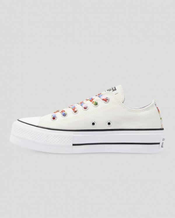 Converse Chuck Taylor All Star Lift Garden Party Düz Taban Ayakkabı Bej Rengi | CV-451QOW