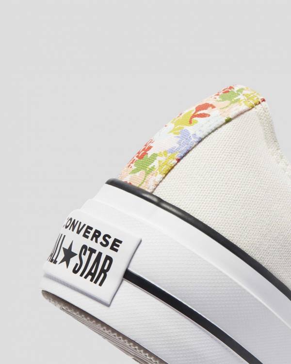 Converse Chuck Taylor All Star Lift Garden Party Düz Taban Ayakkabı Bej Rengi | CV-451QOW