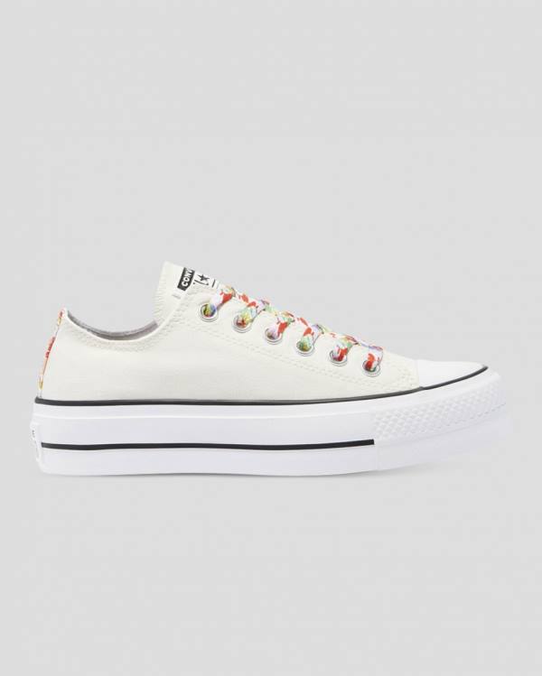 Converse Chuck Taylor All Star Lift Garden Party Düz Taban Ayakkabı Bej Rengi | CV-451QOW