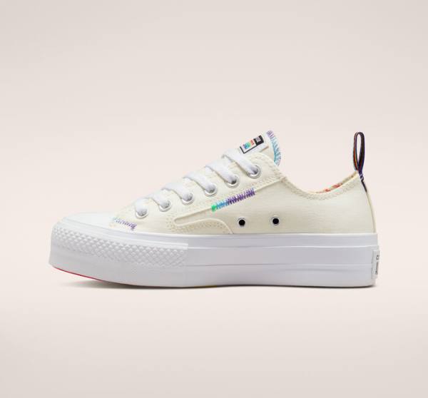 Converse Chuck Taylor All Star Lift Platform Pride Düz Taban Ayakkabı Kırmızı | CV-130BOF