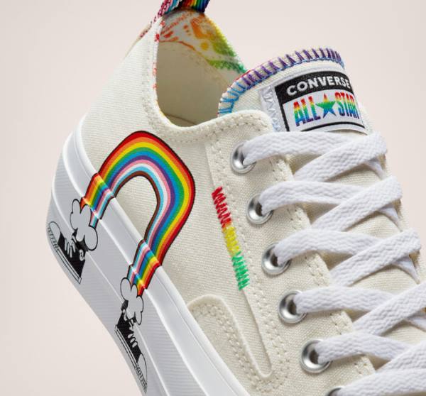 Converse Chuck Taylor All Star Lift Platform Pride Düz Taban Ayakkabı Kırmızı | CV-130BOF