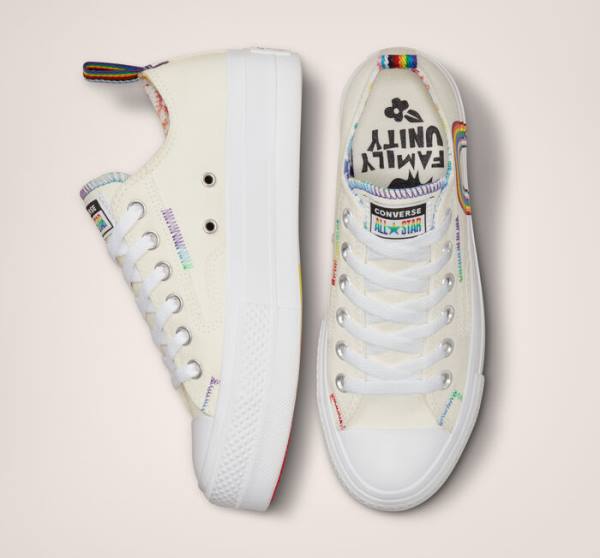 Converse Chuck Taylor All Star Lift Platform Pride Düz Taban Ayakkabı Kırmızı | CV-130BOF