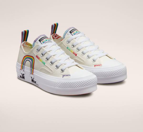 Converse Chuck Taylor All Star Lift Platform Pride Düz Taban Ayakkabı Kırmızı | CV-213IWE