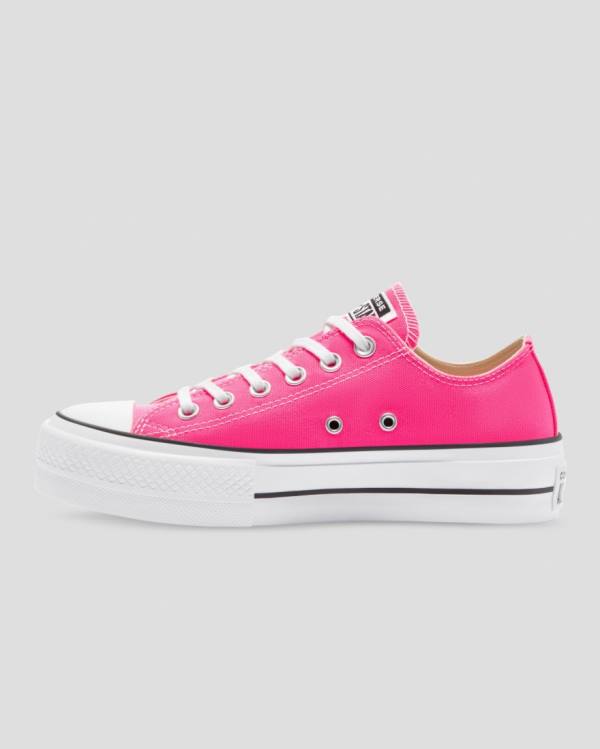 Converse Chuck Taylor All Star Lift Seasonal Colour Düz Taban Ayakkabı Pembe | CV-270AOS