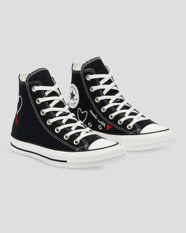 Converse Chuck Taylor All Star Love Thread Yüksek Taban Ayakkabı Siyah | CV-149HTK