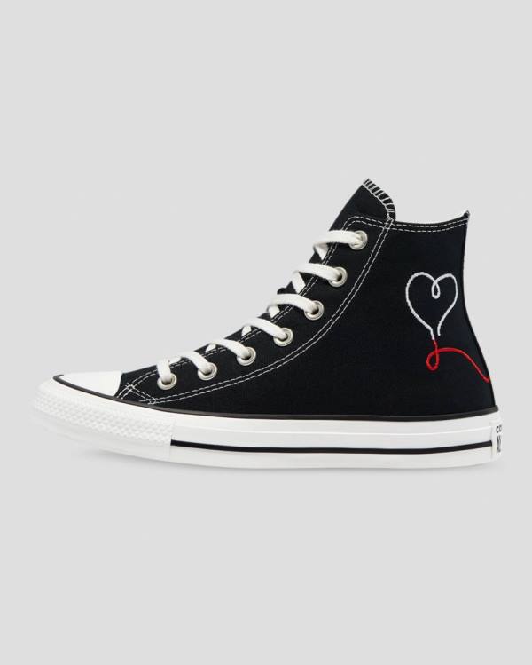 Converse Chuck Taylor All Star Love Thread Yüksek Taban Ayakkabı Siyah | CV-149HTK