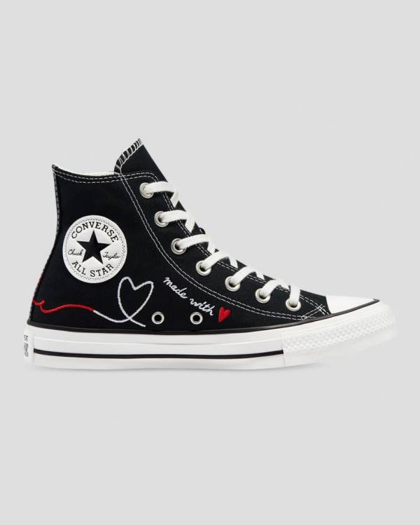 Converse Chuck Taylor All Star Love Thread Yüksek Taban Ayakkabı Siyah | CV-149HTK