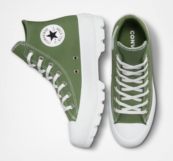 Converse Chuck Taylor All Star Lugged Seasonal Color Yüksek Taban Ayakkabı Beyaz Siyah | CV-265IDN