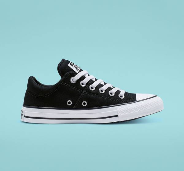 Converse Chuck Taylor All Star Madison Düz Taban Ayakkabı Siyah Beyaz | CV-698JQR