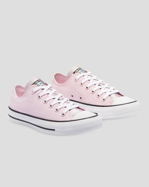 Converse Chuck Taylor All Star Mono Metallic Düz Taban Ayakkabı Pembe | CV-143HGC