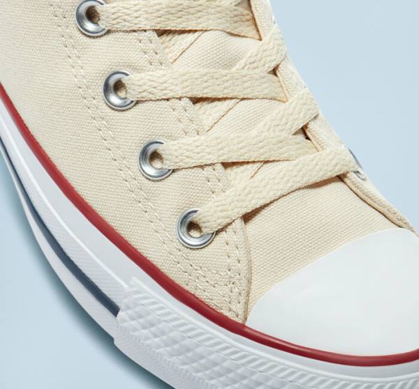 Converse Chuck Taylor All Star Natural Ivory Yüksek Taban Ayakkabı Bej Rengi Beyaz | CV-067AMX