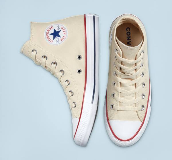 Converse Chuck Taylor All Star Natural Ivory Yüksek Taban Ayakkabı Bej Rengi Beyaz | CV-067AMX