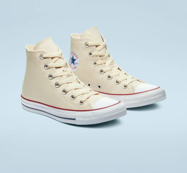 Converse Chuck Taylor All Star Natural Ivory Yüksek Taban Ayakkabı Bej Rengi Beyaz | CV-067AMX