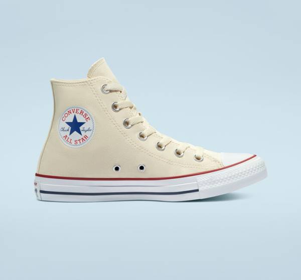 Converse Chuck Taylor All Star Natural Ivory Yüksek Taban Ayakkabı Bej Rengi Beyaz | CV-067AMX