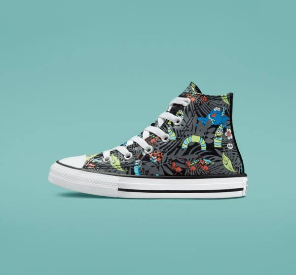 Converse Chuck Taylor All Star Plants Yüksek Taban Ayakkabı Siyah Açık Yeşil Beyaz | CV-482NKZ