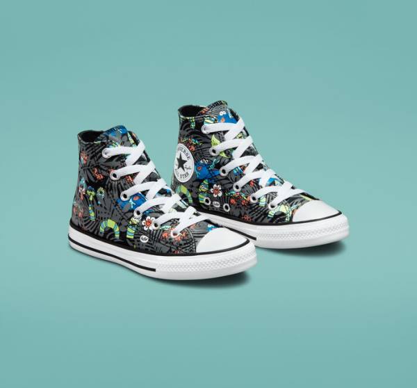 Converse Chuck Taylor All Star Plants Yüksek Taban Ayakkabı Siyah Açık Yeşil Beyaz | CV-482NKZ