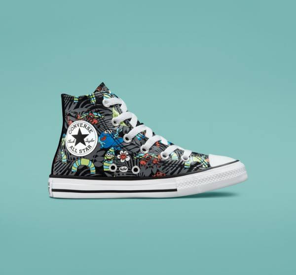 Converse Chuck Taylor All Star Plants Yüksek Taban Ayakkabı Siyah Açık Yeşil Beyaz | CV-482NKZ