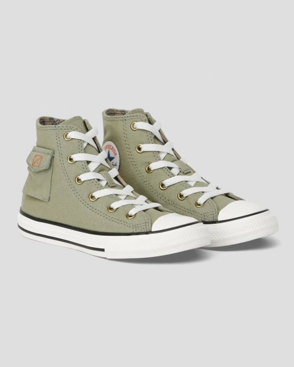 Converse Chuck Taylor All Star Pocket Camp Yüksek Taban Ayakkabı Yeşil | CV-563KMC