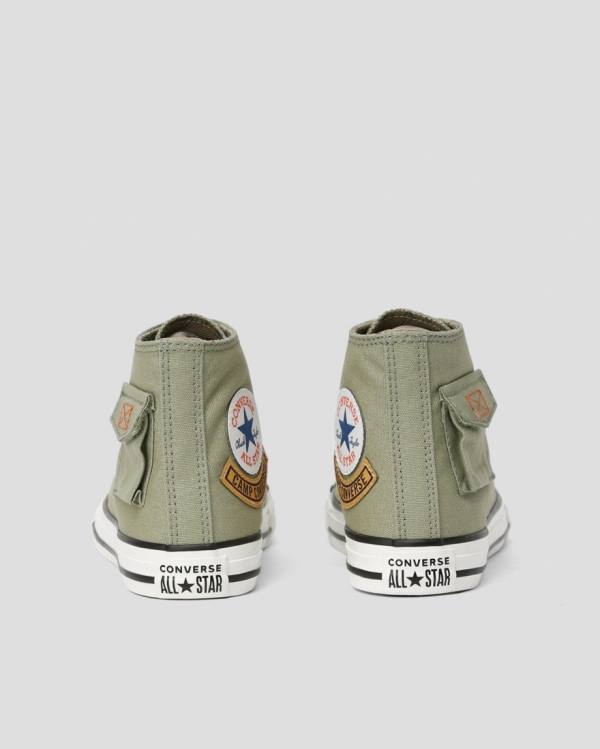 Converse Chuck Taylor All Star Pocket Camp Yüksek Taban Ayakkabı Yeşil | CV-563KMC