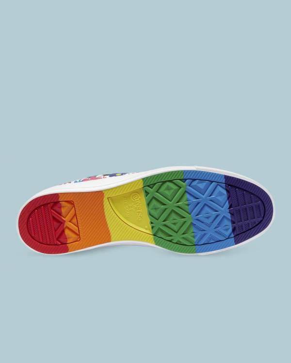 Converse Chuck Taylor All Star Pride Düz Taban Ayakkabı Beyaz | CV-368OIV