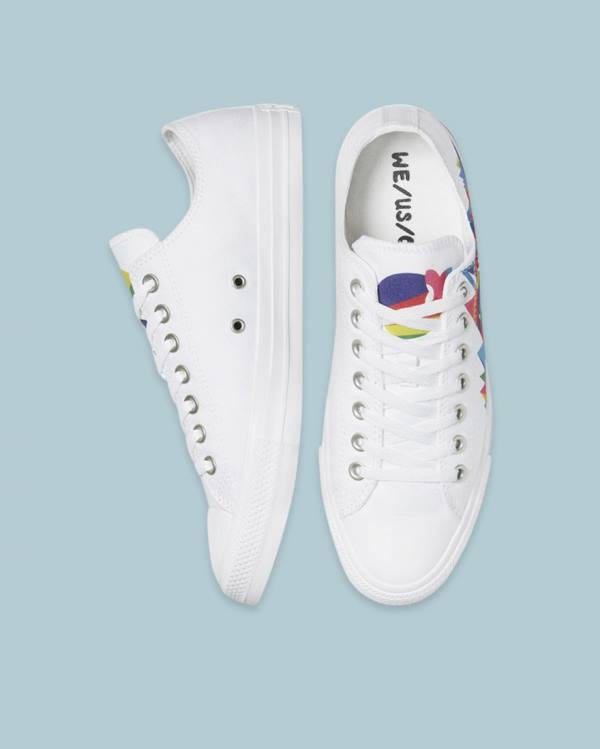 Converse Chuck Taylor All Star Pride Düz Taban Ayakkabı Beyaz | CV-368OIV