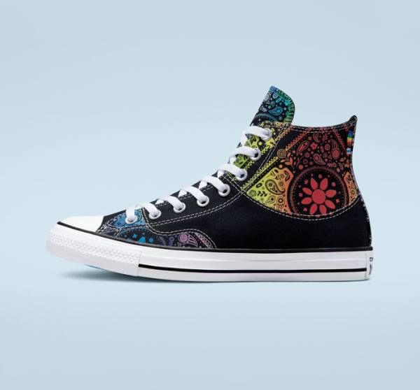 Converse Chuck Taylor All Star Pride Yüksek Taban Ayakkabı Siyah Kırmızı | CV-297UIY