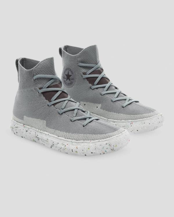 Converse Chuck Taylor All Star Renew Crater Knit Yüksek Taban Ayakkabı Gri | CV-274NFR