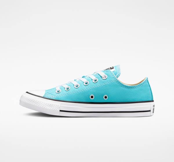 Converse Chuck Taylor All Star Seasonal Color Düz Taban Ayakkabı Mavi Beyaz Siyah | CV-354NRV