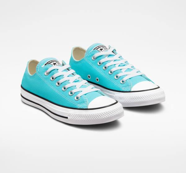 Converse Chuck Taylor All Star Seasonal Color Düz Taban Ayakkabı Mavi Beyaz Siyah | CV-354NRV