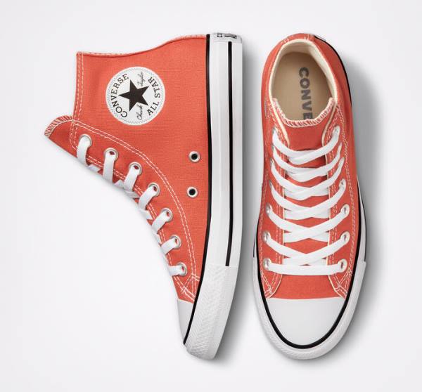 Converse Chuck Taylor All Star Seasonal Color Yüksek Taban Ayakkabı Turuncu | CV-543KCH