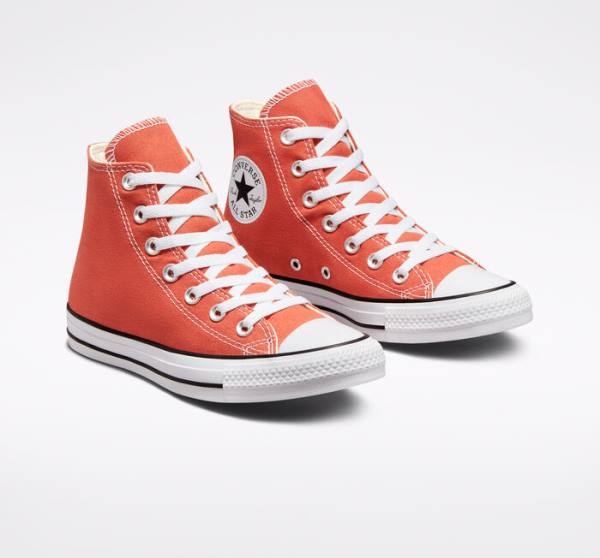 Converse Chuck Taylor All Star Seasonal Color Yüksek Taban Ayakkabı Turuncu | CV-543KCH