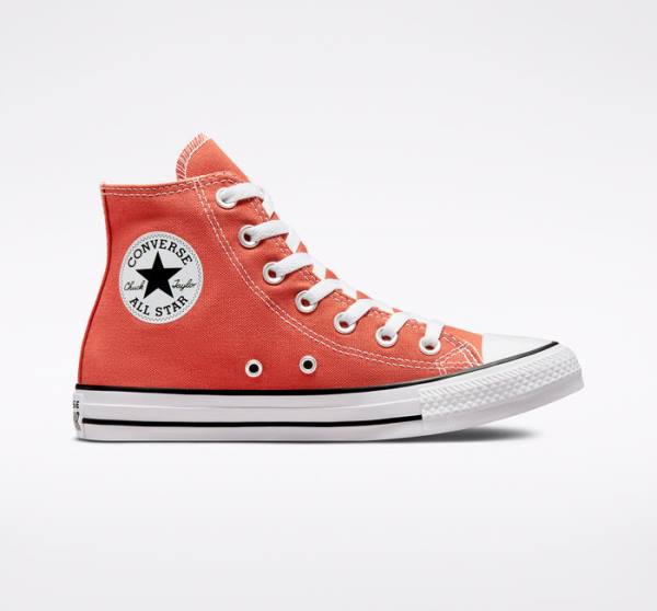 Converse Chuck Taylor All Star Seasonal Color Yüksek Taban Ayakkabı Turuncu | CV-617CVY