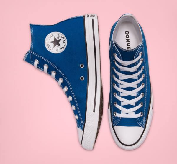 Converse Chuck Taylor All Star Seasonal Color Yüksek Taban Ayakkabı Mavi Beyaz | CV-892RWJ