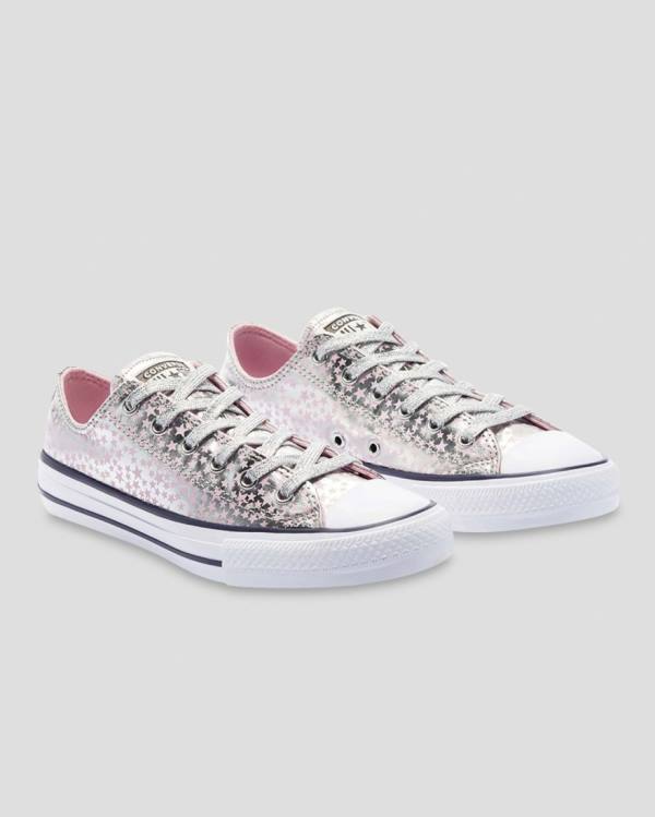 Converse Chuck Taylor All Star Shes A Star Düz Taban Ayakkabı Pembe Gümüş | CV-184SEU