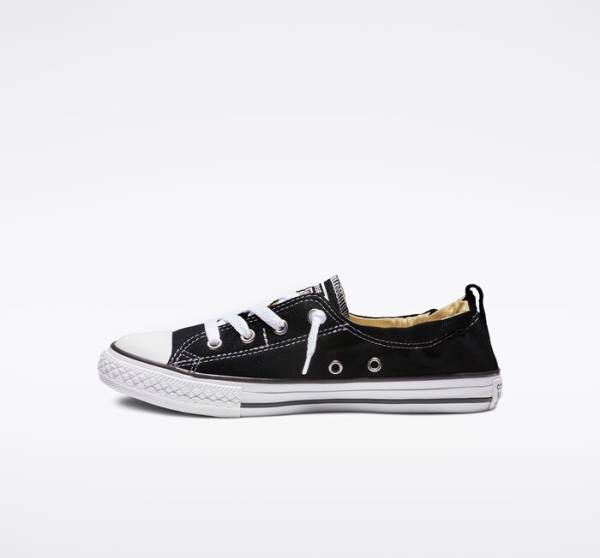 Converse Chuck Taylor All Star Shoreline Slip Düz Taban Ayakkabı Siyah | CV-128HUB