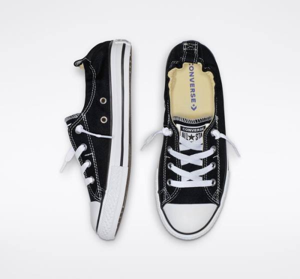 Converse Chuck Taylor All Star Shoreline Slip Düz Taban Ayakkabı Siyah | CV-128HUB