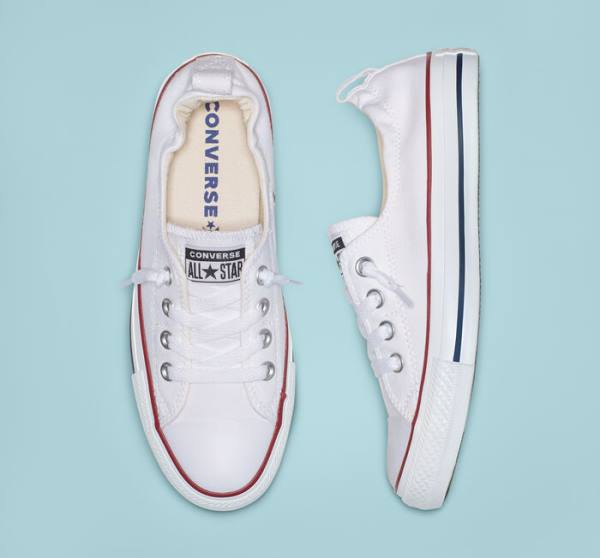 Converse Chuck Taylor All Star Shoreline White Slip On Düz Taban Ayakkabı Beyaz | CV-483QBU