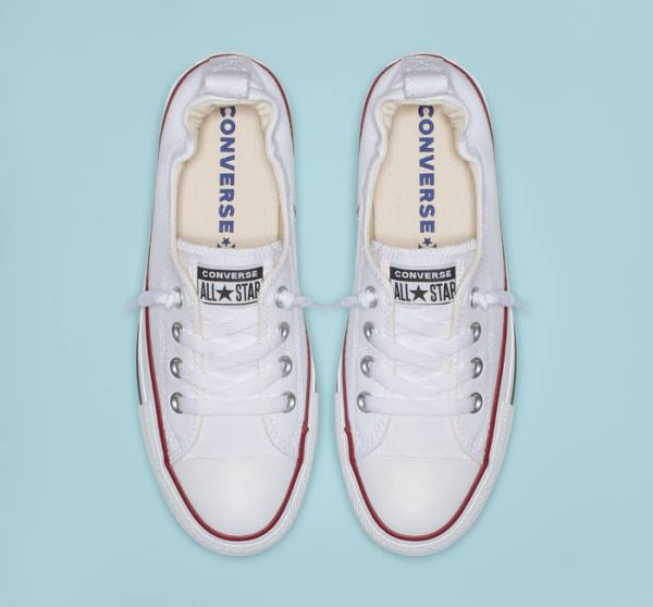 Converse Chuck Taylor All Star Shoreline White Slip On Düz Taban Ayakkabı Beyaz | CV-483QBU