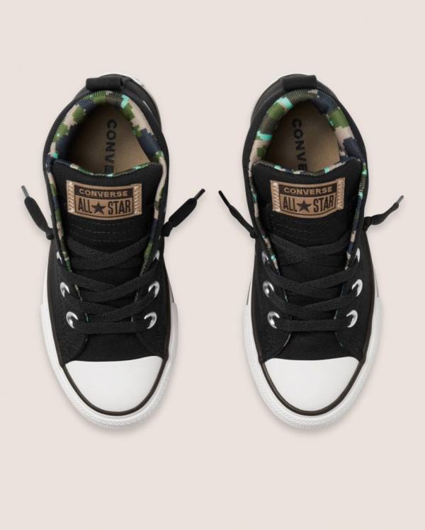 Converse Chuck Taylor All Star Sokak Digi Camo Yüksek Taban Ayakkabı Siyah | CV-756KBI