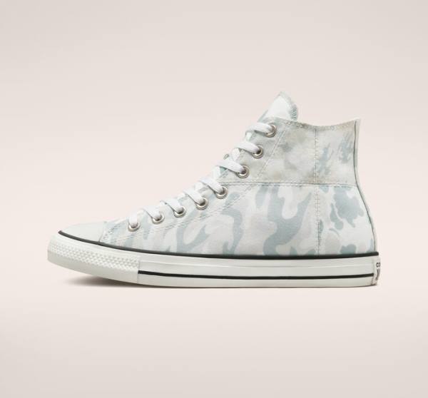 Converse Chuck Taylor All Star Split Panel Camo Yüksek Taban Ayakkabı Beyaz Gri | CV-019USP