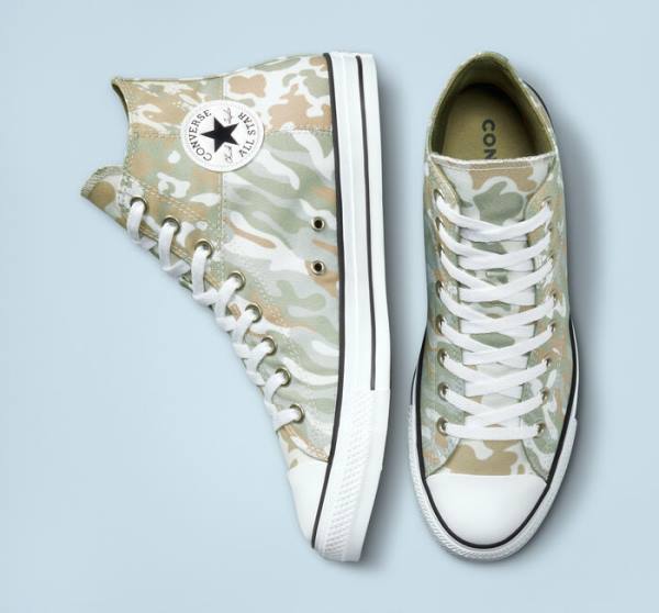 Converse Chuck Taylor All Star Split Panel Camo Yüksek Taban Ayakkabı Kahverengi | CV-842MHA