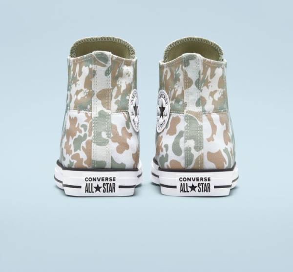 Converse Chuck Taylor All Star Split Panel Camo Yüksek Taban Ayakkabı Kahverengi | CV-842MHA