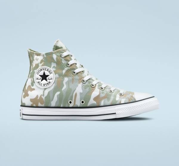 Converse Chuck Taylor All Star Split Panel Camo Yüksek Taban Ayakkabı Kahverengi | CV-842MHA