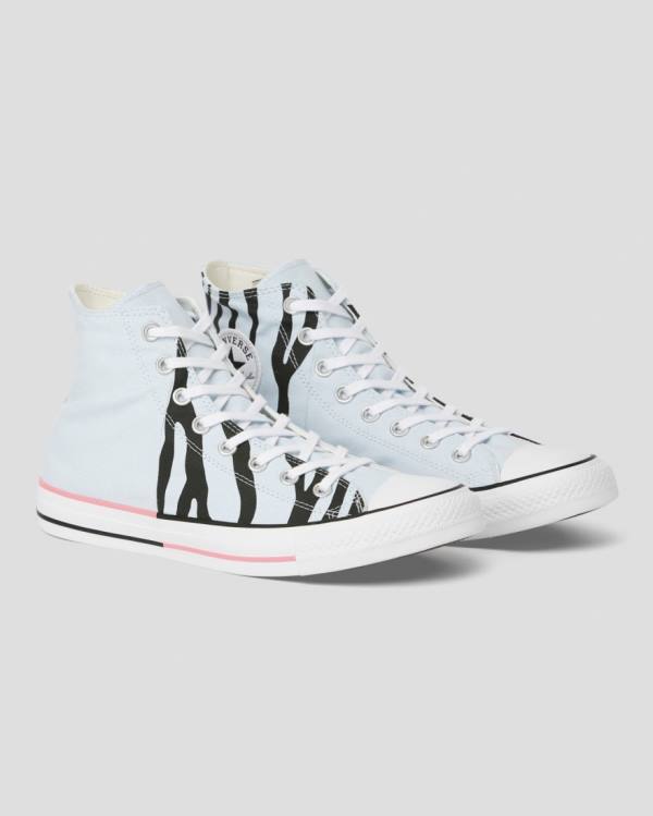 Converse Chuck Taylor All Star Sun Blocked Icon Print Yüksek Taban Ayakkabı Mavi | CV-603MDJ