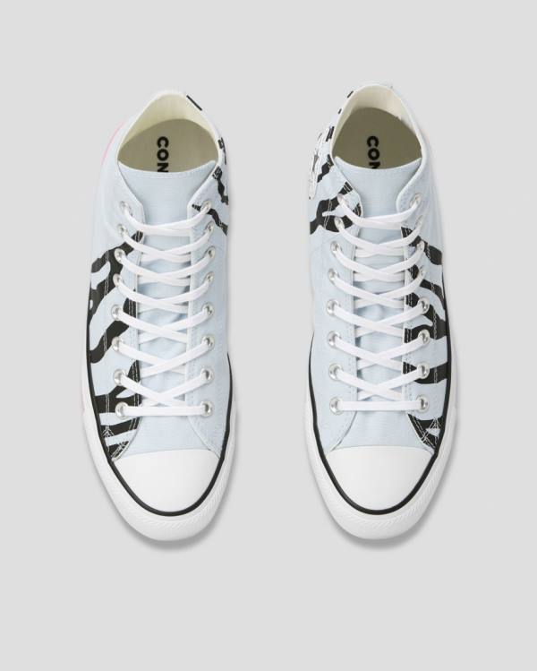 Converse Chuck Taylor All Star Sun Blocked Icon Print Yüksek Taban Ayakkabı Mavi | CV-603MDJ