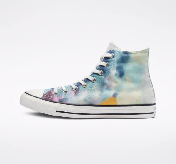 Converse Chuck Taylor All Star Tie-Dye Yüksek Taban Ayakkabı Renkli Siyah | CV-215FCK