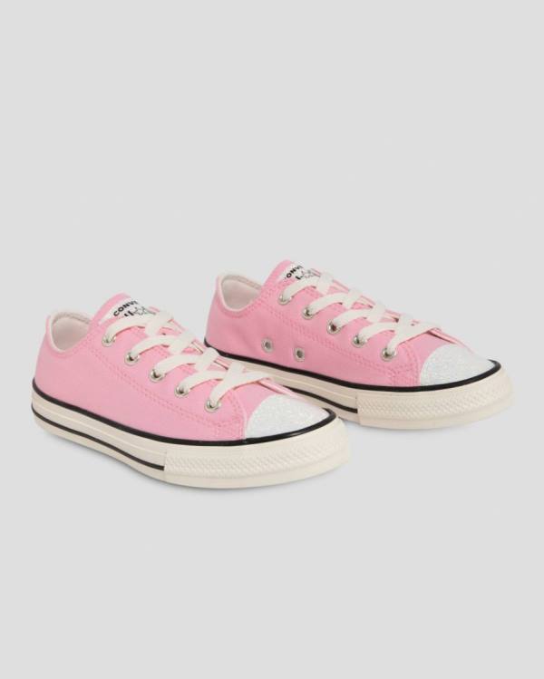 Converse Chuck Taylor All Star UV Glitter Düz Taban Ayakkabı Pembe | CV-963SVO